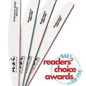 Premium Endurance Nail File 150/150 Grit Medium Coarse - Professional Manicure & Pedicure Tool for Strong, Smooth Nails at Home or Salon