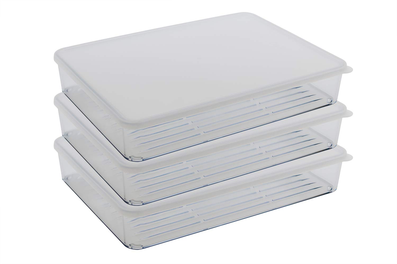 Silicook 5-Pack 600ml Clear Plastic Food Storage Containers for Kitchen, Fridge & Freezer - Airtight BPA-Free Meal Prep Containers for Leftovers, Snacks & Meal Organization (5 x 600ml) - Perfect for Home, Office & Picnic Use