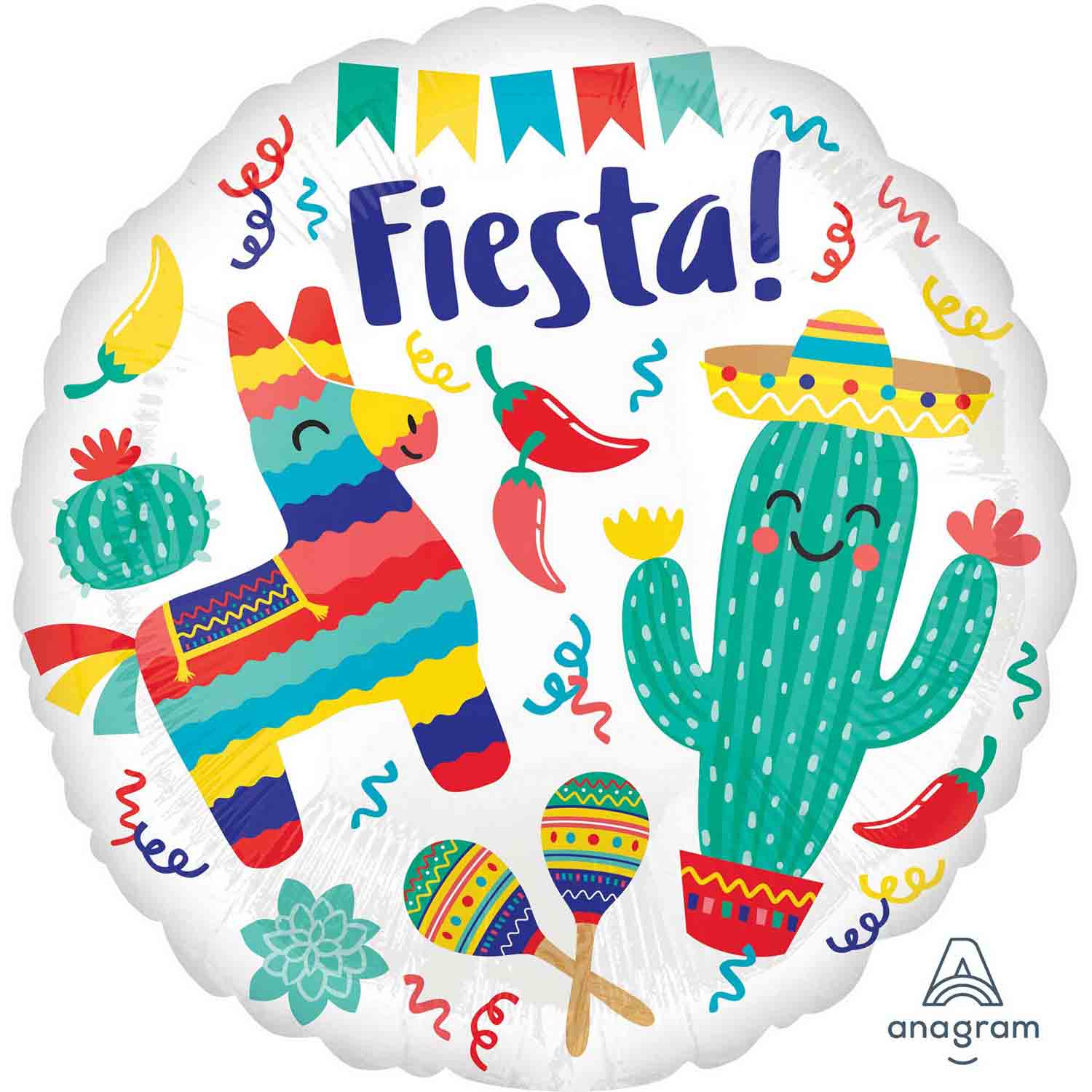 45cm Standard HX Fiesta Party Balloons - Bulk Pack of 12 for Birthday Decorations, Graduation Celebrations & Festive Events