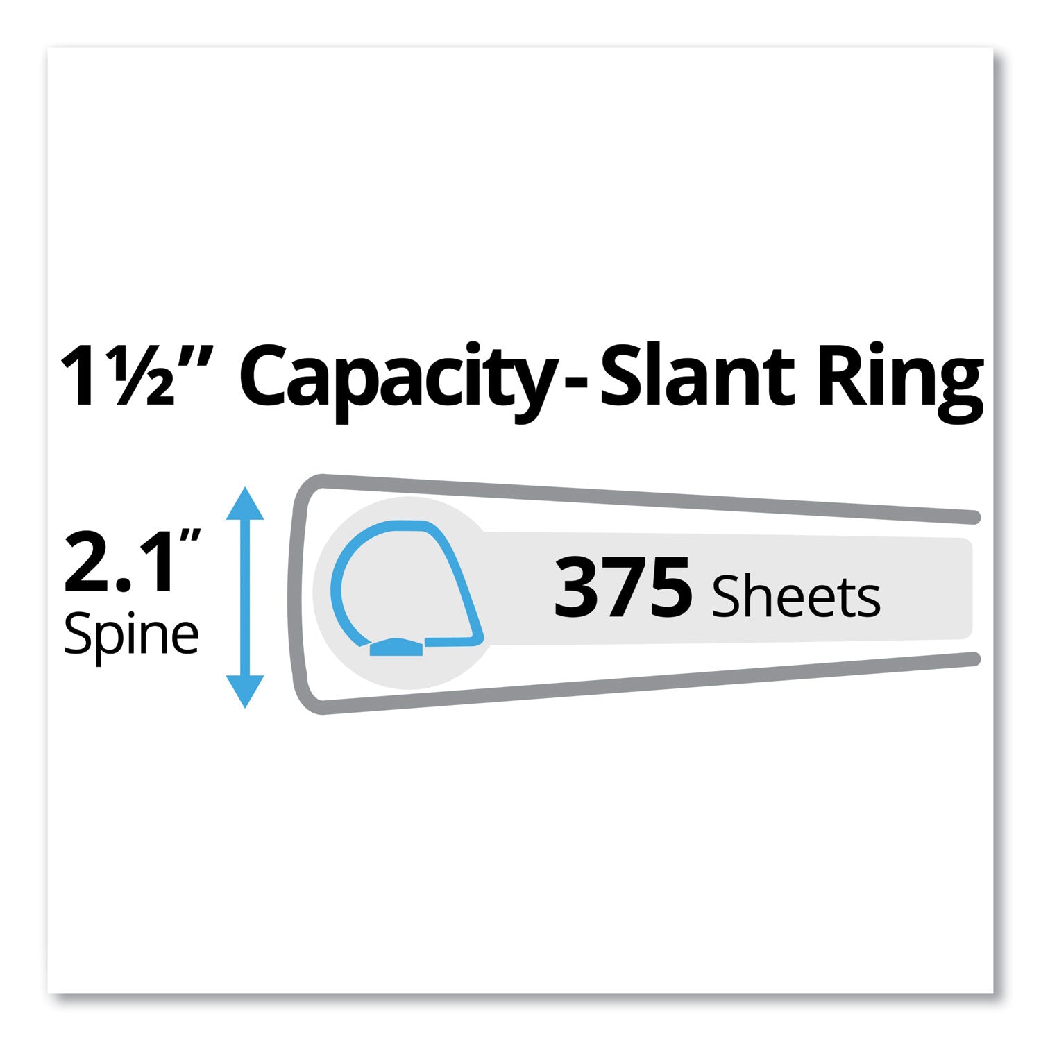 Avery® Durable 3-Ring Binder with DuraHinge™ Technology - 1.5