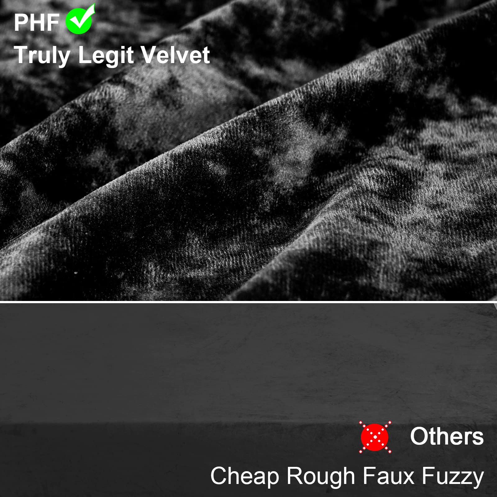 PHF Sherpa Fleece Throw Blanket - Ultra Soft & Warm Plush Blanket for All Seasons - Luxury Velvet Blanket for Bed, Couch, Sofa & Travel - 50