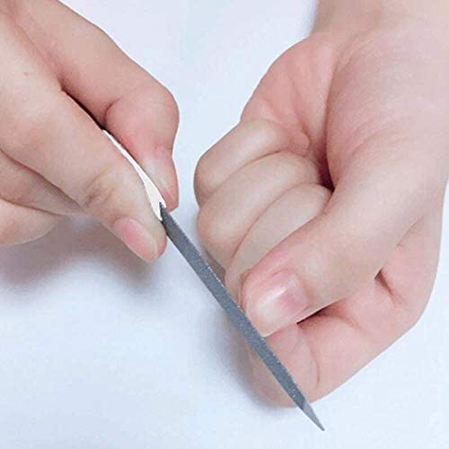 ZAUKY Professional Metal & Plastic Nail File Set with Long Handle - 2 Pack Nail Buffer Kit for Manicure, Pedicure & At-Home Nail Care - Perfect for Salon, Travel & DIY Beauty Routines