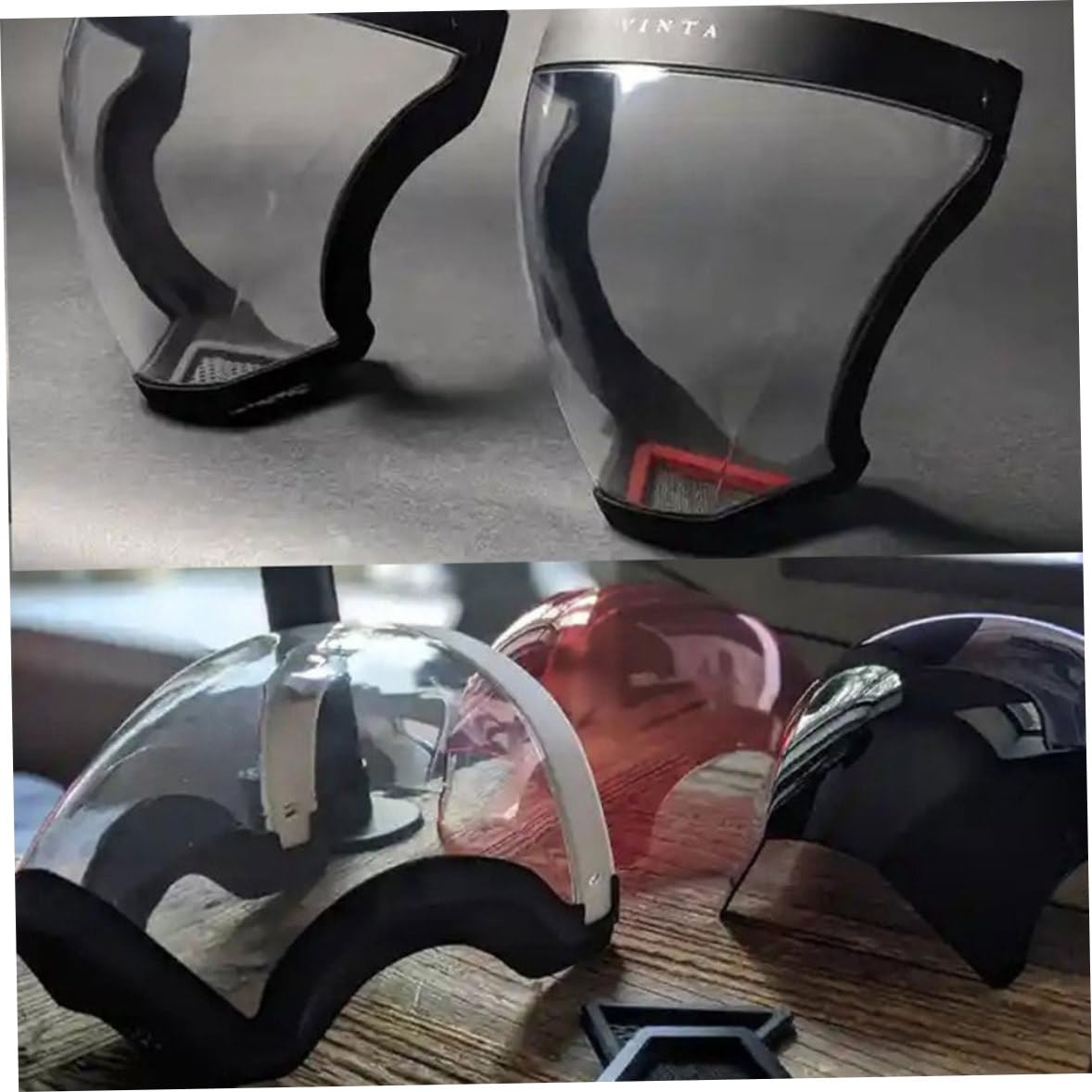 Full Face Cycling Mask - Anti-Splash, Anti-Dust Protective Shield for Eyes, Nose & Mouth | Clear Spray-Proof Design for Biking, Motorcycling & Outdoor Sports