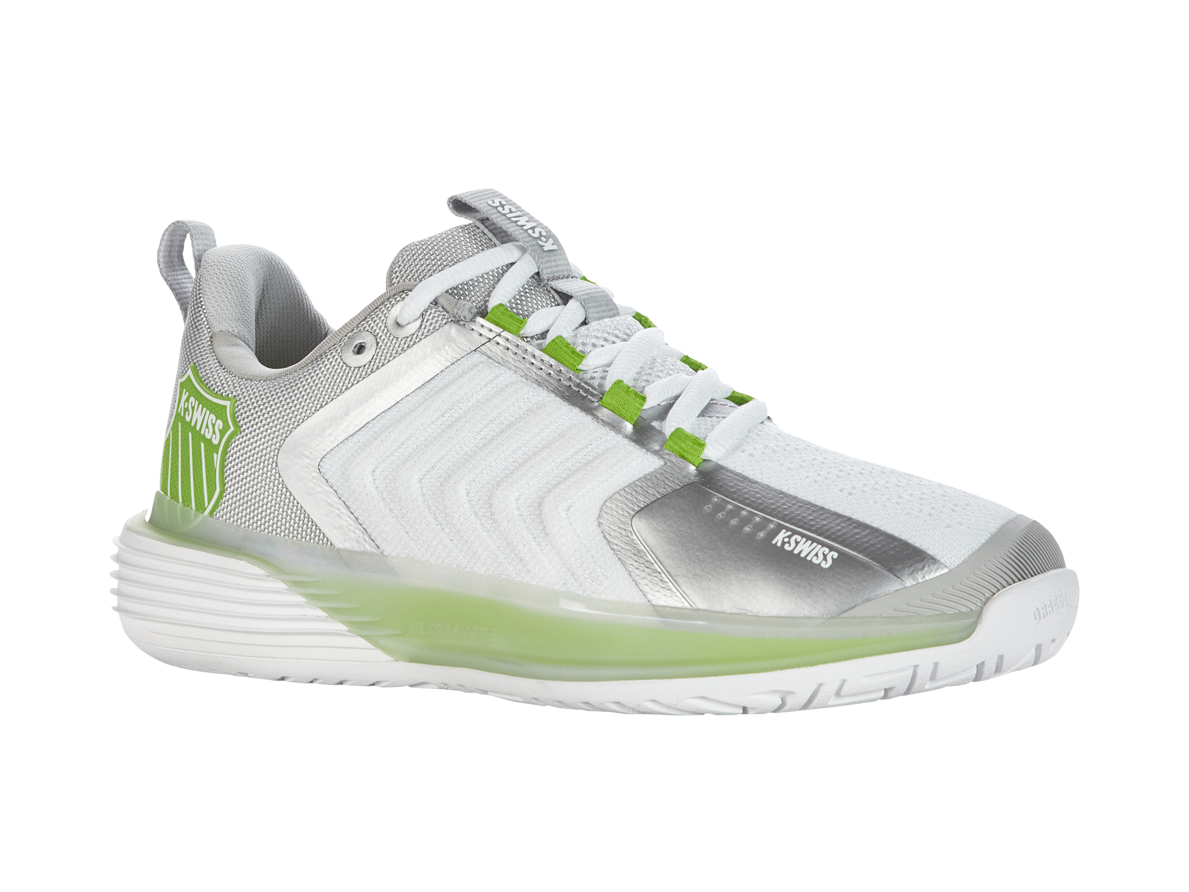 UltraShot 3 Basketball Shoes - White/Gray Violet/Lime Green | High-Performance Court Sneakers for Men | Perfect for Indoor & Outdoor Games, Training, and Casual Wear