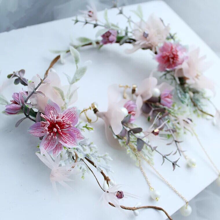 Enchanted Fairy Wreath for Home Decor - Whimsical Floral Door Hanging for Christmas, Weddings & Garden Parties