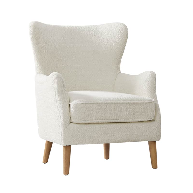 Dorothy Upholstered Armchair with Solid Rubber Wood Frame & Sturdy Legs - Perfect for Living Room, Bedroom, or Home Office Seating