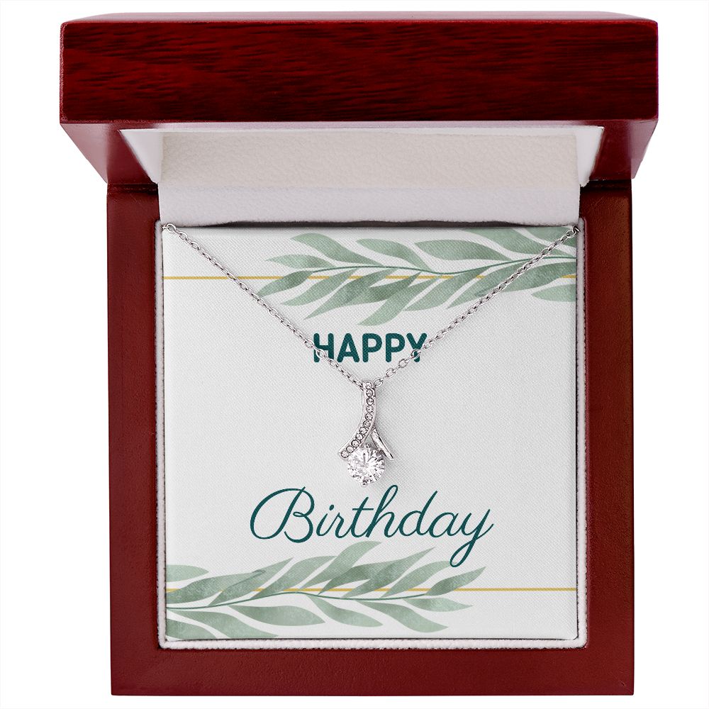 Birthday Jewelry Gift for Women - Elegant Cubic Zirconia Necklace in Sterling Silver or Gold Plated | Perfect for Anniversary, Valentine's Day & Special Occasions