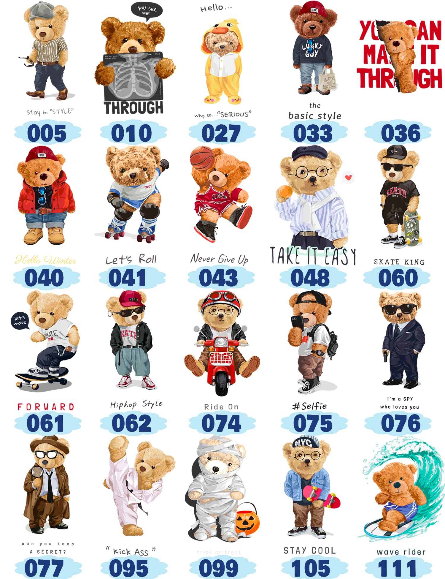 Funny Cute Teddy Bear Graphic T-Shirt - Streetwear Cartoon Tee for Men & Women | Casual Wear, Gift Idea, Everyday Outfit