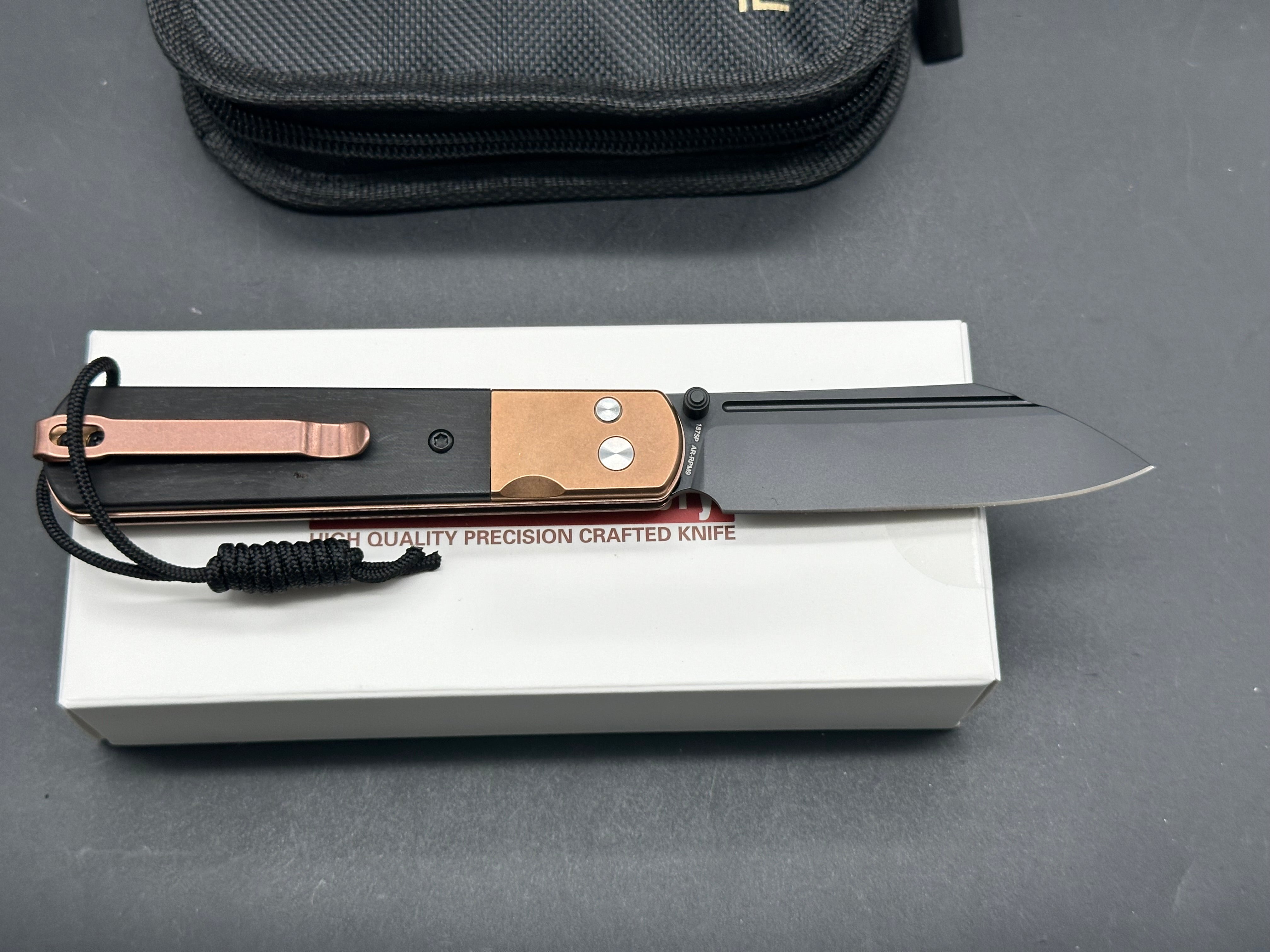 ARTISAN CUTLERY HOLM 1875P Pocket Knife - Premium AR RPM9 Steel Blade with Ebony Wood Handle - Perfect for Camping, Hiking & Everyday Carry (EDC)