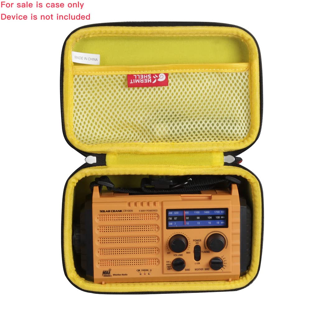 Hermitshell Durable Hard Travel Case for Raynic, Mesqool, HOLABABY 5000 Weather Radio - Waterproof Protective Storage for Camping, Hiking & Emergency Preparedness