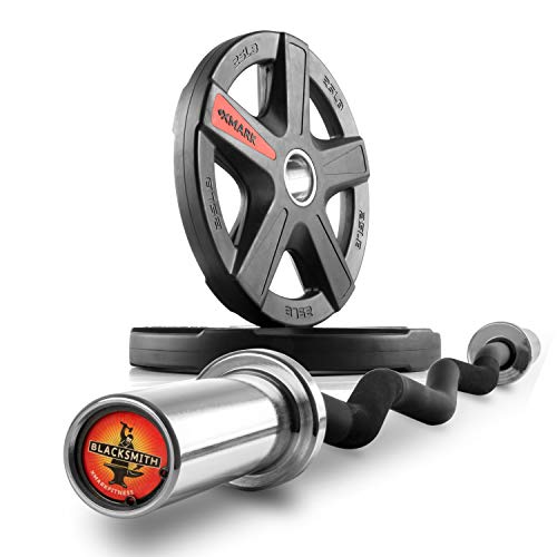 04) CURL BAR and Pair of 25 lb