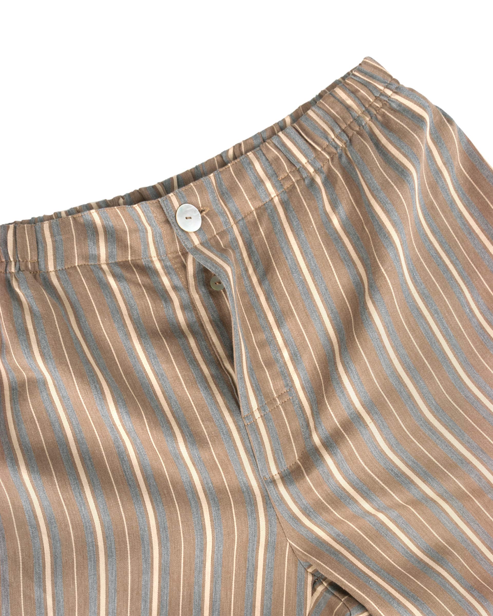 Premium Men's Luxury Pajama Set - Soft Chocolate Striped Sleepwear, European Crafted for Ultimate Comfort | Perfect for Relaxing at Home, Gifts & Holiday Lounging