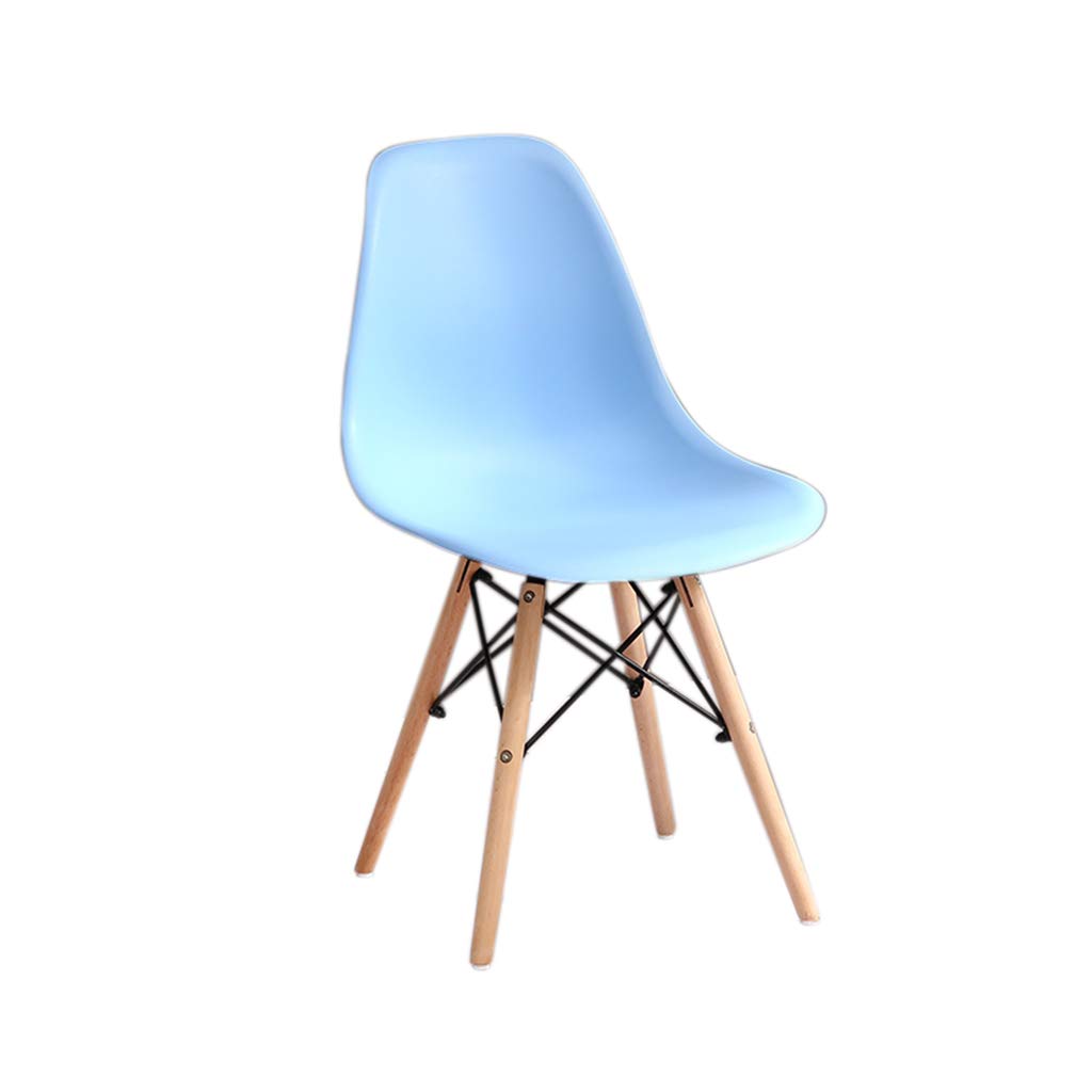 Modern Minimalist PVC Plastic Dining Chair - Stylish & Durable for Office, Bedroom, Dorm, Restaurant & Lounge (Blue) | Perfect for Small Spaces & Contemporary Decor