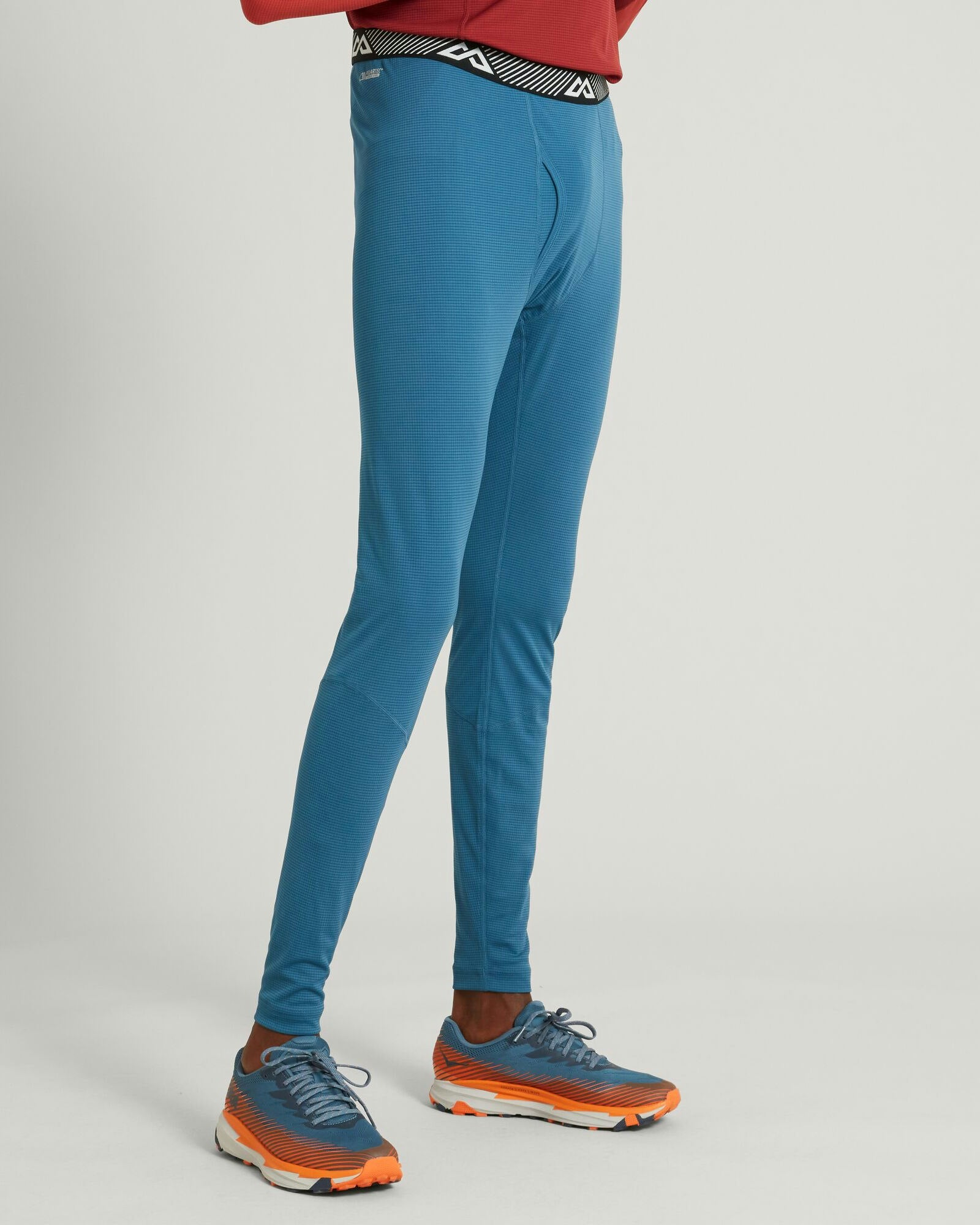 KMDAction Men's Thermal Underwear Long Johns Pants - Steel Blue - Warm Base Layer for Winter, Outdoor Activities & Cold Weather