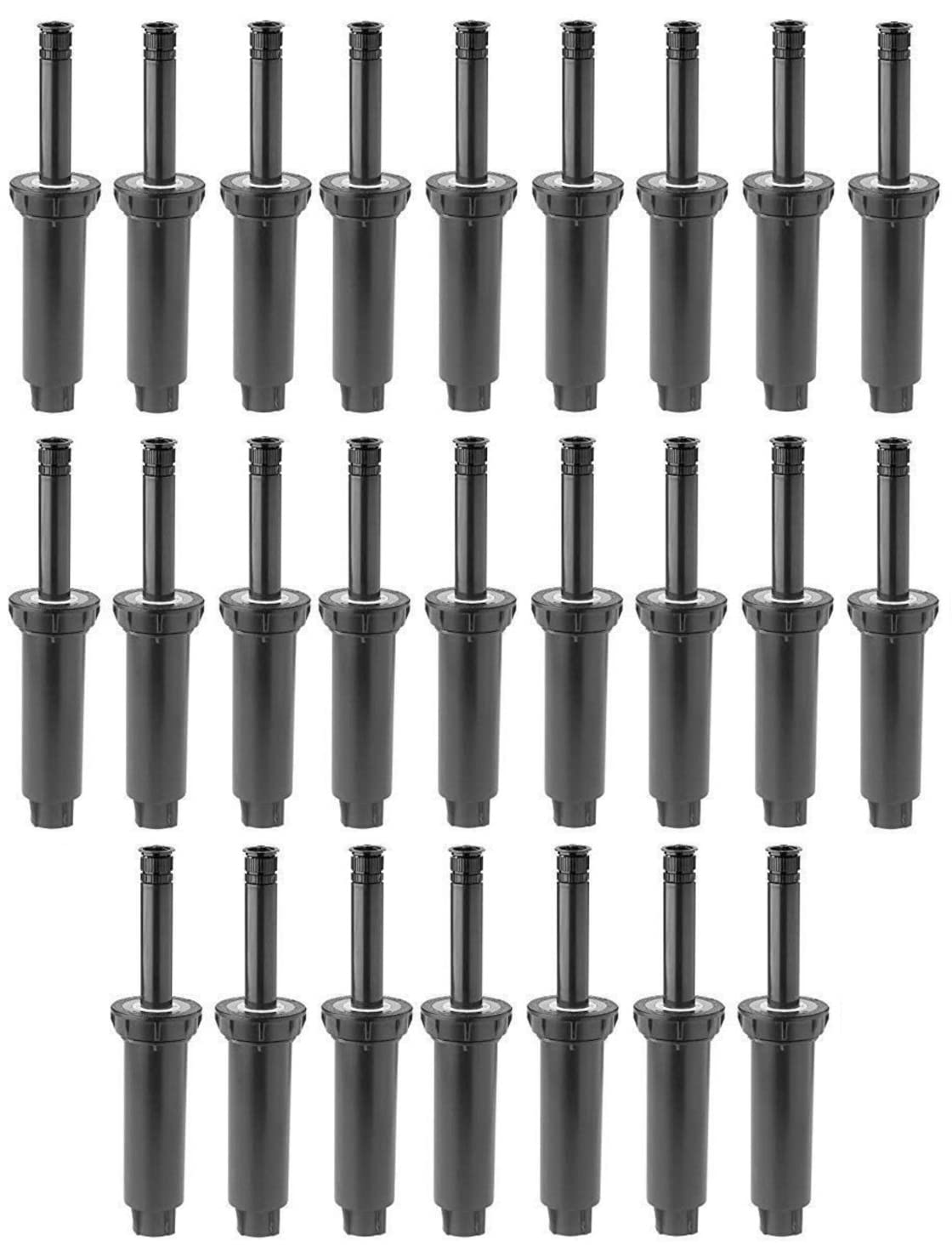 Rain Bird 1804 Adjustable Pop-Up Sprinkler Head with 15VAN Nozzle - 0° to 360° Rotation, 15 Foot Spray Radius - Perfect for Lawn Irrigation & Garden Watering - Includes Free 25-Pack Flashlight Keychains for Outdoor Use