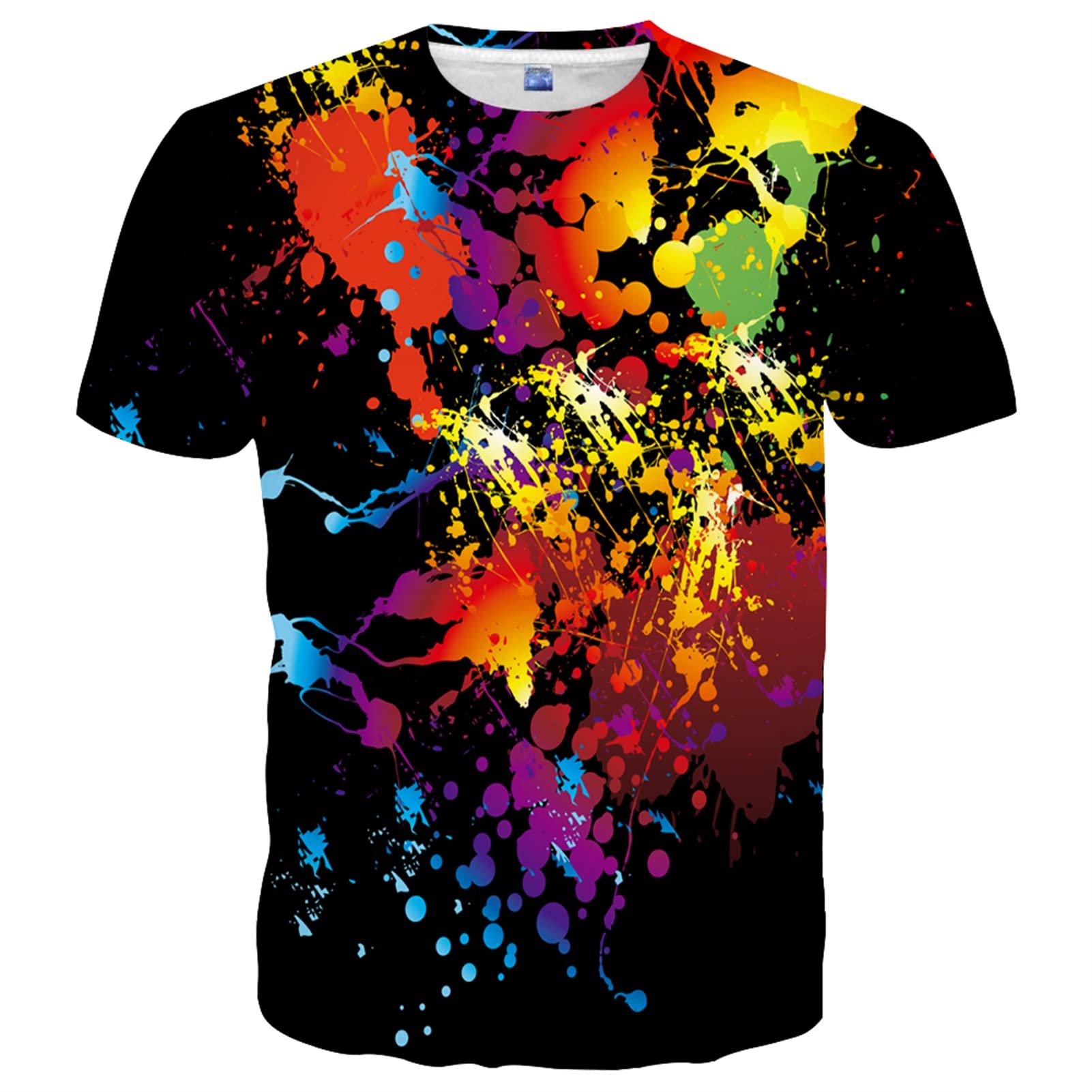 Yasswete Unisex 3D Printed Graphic T-Shirt - Short Sleeve Casual Tee for Men & Women - Perfect for Streetwear, Parties, and Everyday Fashion