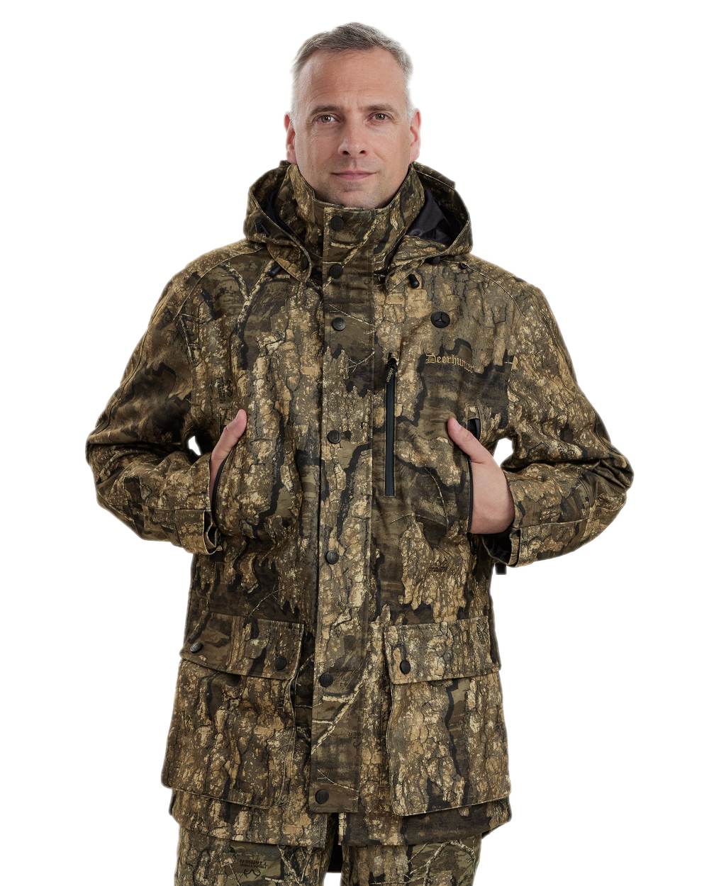 Deerhunter PRO Gamekeeper Jacket - Waterproof Hunting Jacket for Men - Outdoor Camo Jacket for Hunting, Fishing & Hiking - Durable & Lightweight