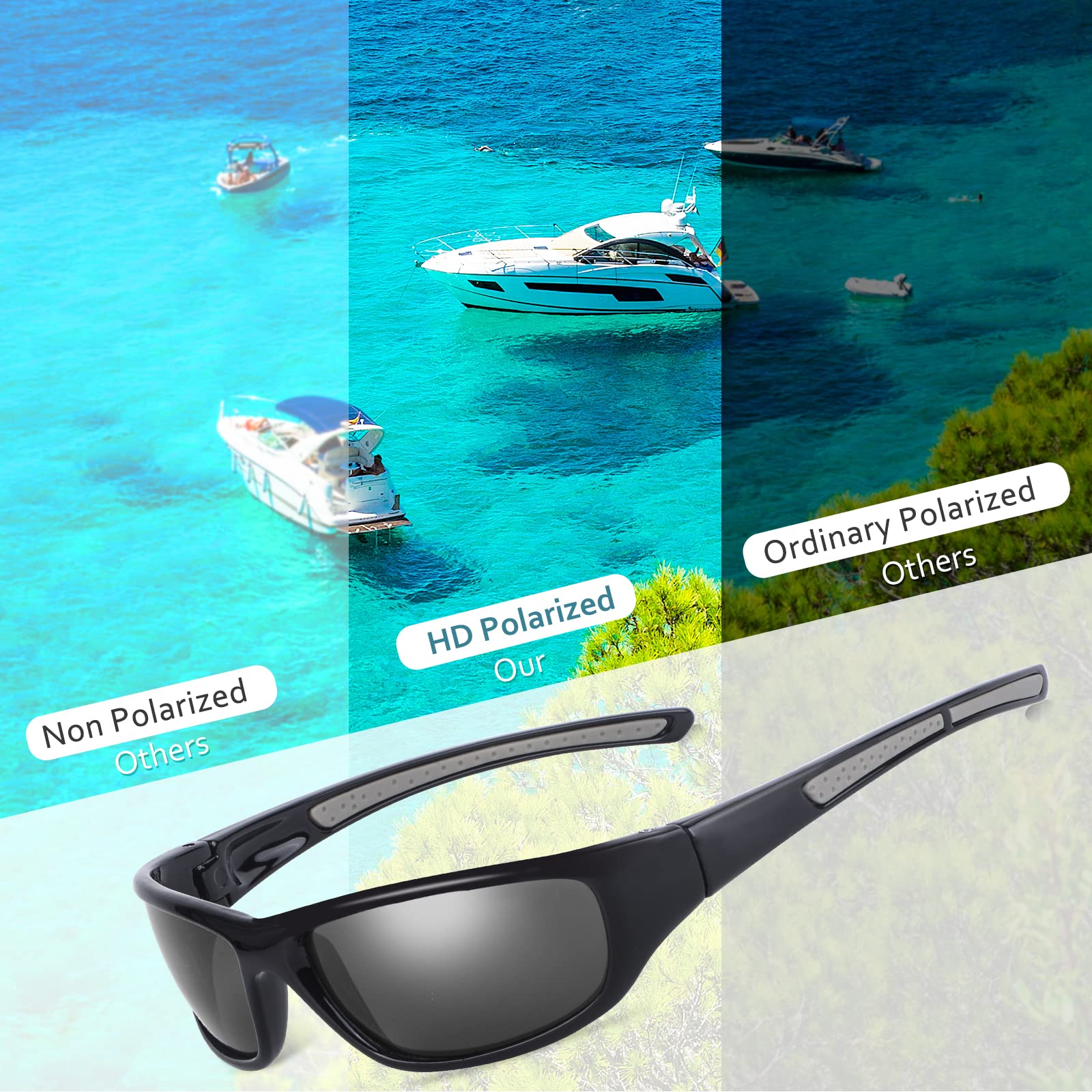 DUDUMA Sports Polarized Sunglasses for Men & Women - UV400 Protection, Lightweight TR8116 Frame for Baseball, Cycling, Golf, Fishing - Perfect for Outdoor Sports & Driving