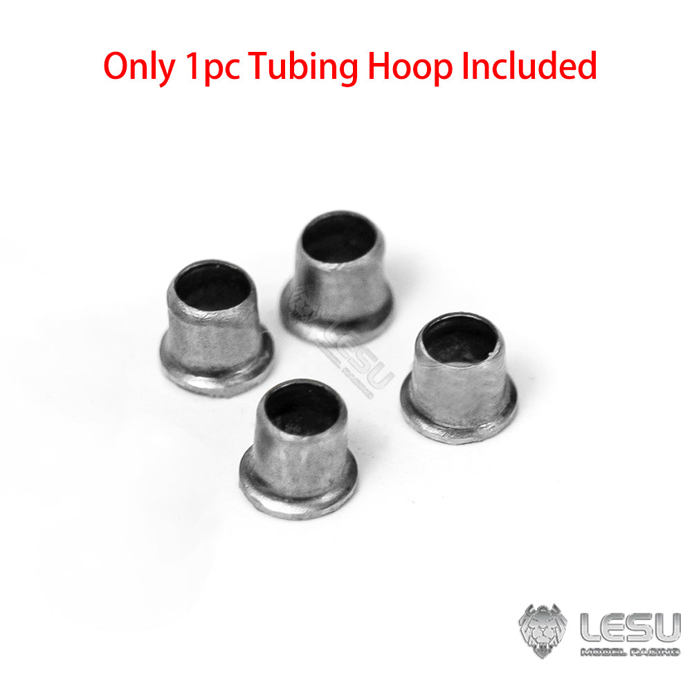 3x2mm & 2x1mm Metal Tubing Hoops - Oil Tube Clamps for 1/14 Scale RC Hydraulic Excavator Loader - Durable Construction Vehicle Accessories - Perfect for RC Model Building and Radio Control Construction Projects