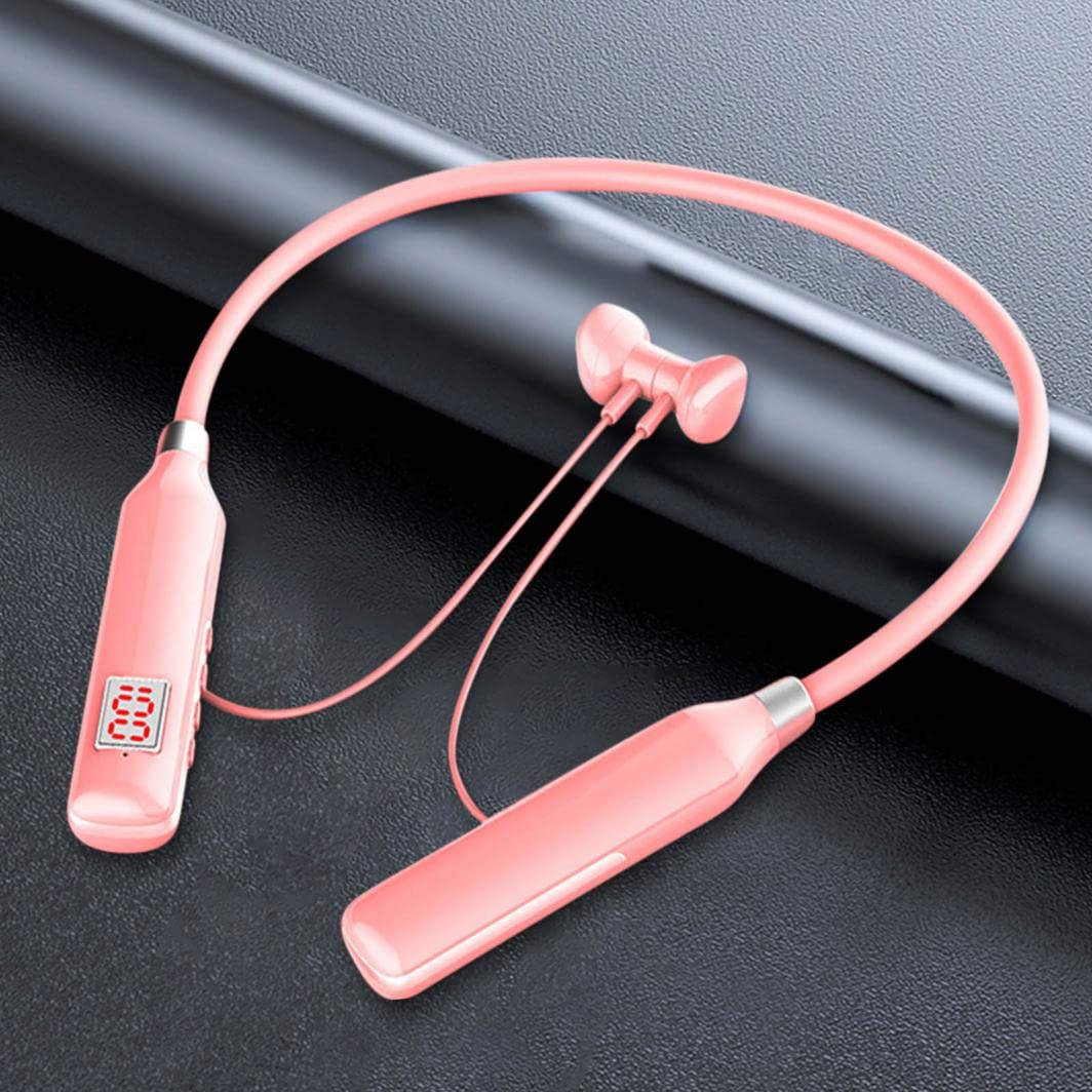Wireless Bluetooth Headset with Deep Bass, Dual Mode (Wired/Wireless), Neckband Design - Perfect for Gaming, Sports, Music & Hands-Free Calls