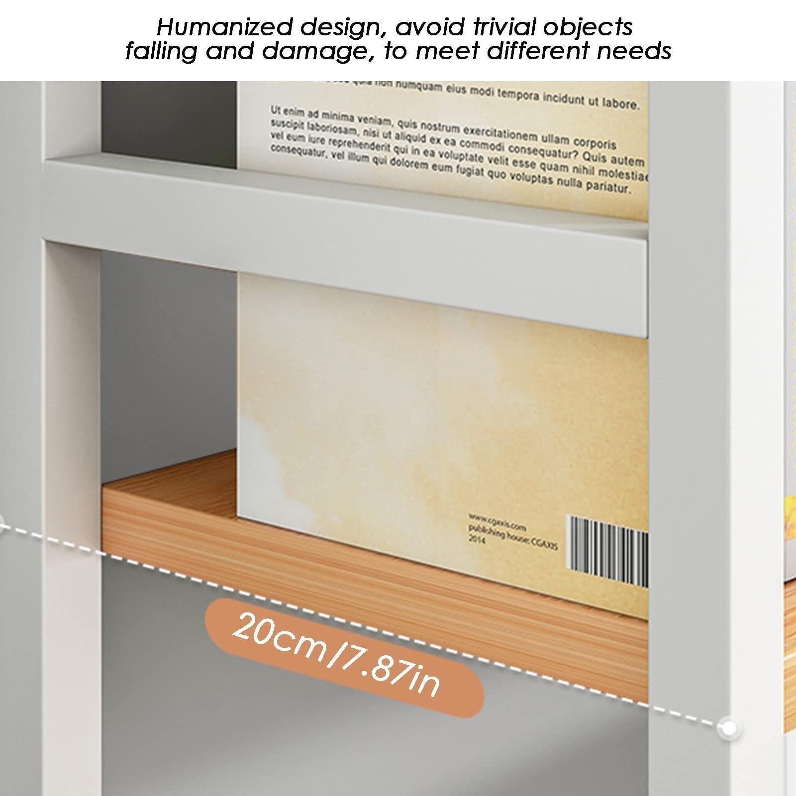 Desktop Organizer Bookshelf - Freestanding Computer Desk Storage Shelf & Display Rack for Office, Home, or Dorm Organization