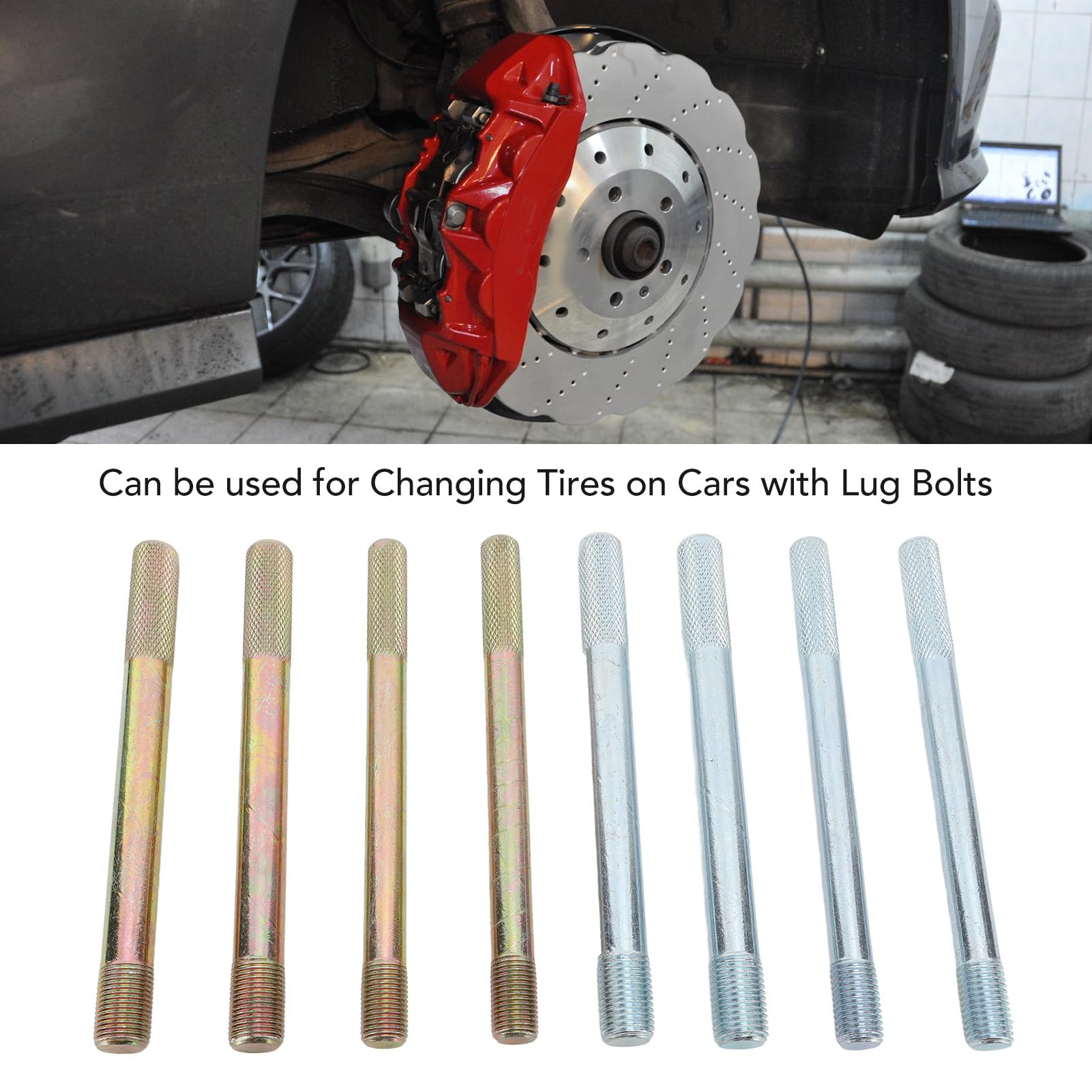 8Pcs Wheel Alignment Pin Set - Durable Metal Wheel Hanger & Positioning Tool for Tire Changing on Cars with Lug Bolts | Perfect for DIY Auto Repair, Wheel Balancing & Professional Mechanic Use
