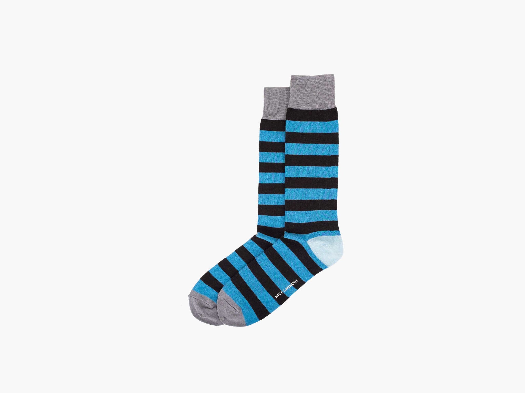 Ripe Stripe Blue/Black/Grey Women's Casual T-Shirt - Soft Cotton Comfort Fit Tee for Everyday Wear, Workout & Lounge