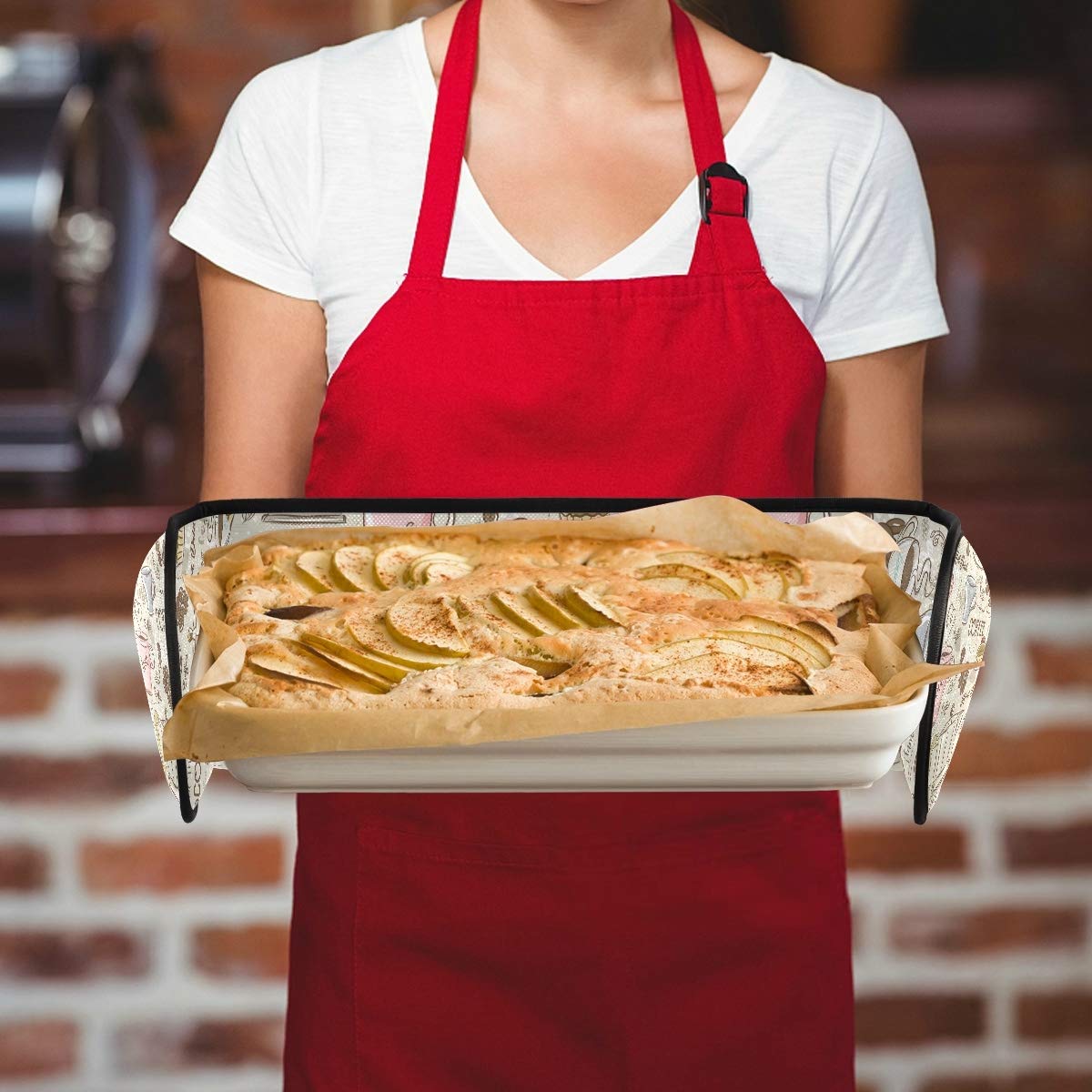 Heat-Resistant Quilted Double Oven Mitts - Extra Long BBQ & Baking Gloves for Kitchen, Coffee Maker & Cooking (Perfect for Grilling, Baking, Roasting & Handling Hot Pots/Pans)