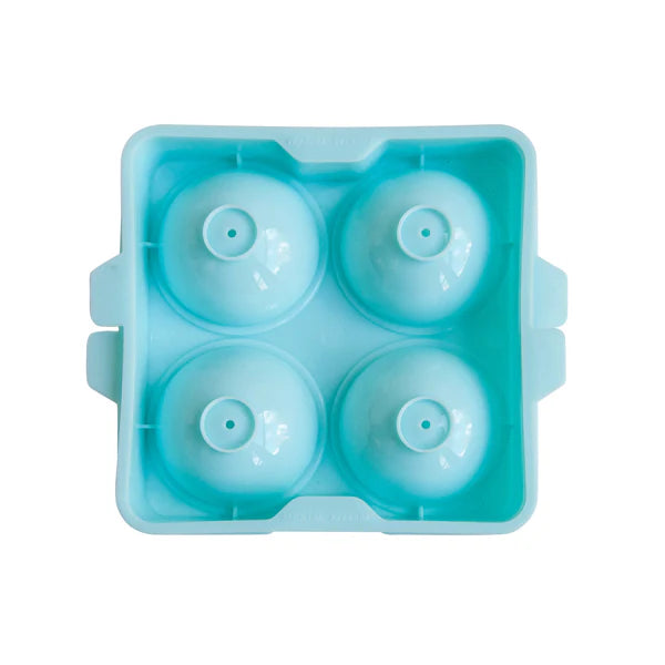 Premium Cocktail Ice Sphere Mold Tray - 4 Cavities for 2 Inch Clear Ice Balls - Perfect for Whiskey, Bourbon & Cocktail Making at Home or Bar
