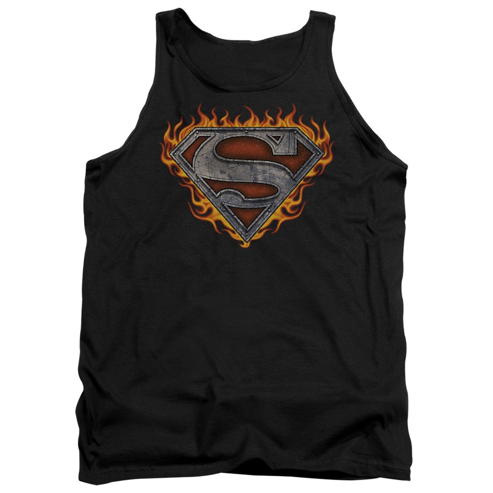 Superman Iron Fire Shield Unisex Tank Top for Men & Women - Casual Wear, Gym, Sports & Everyday Outfits