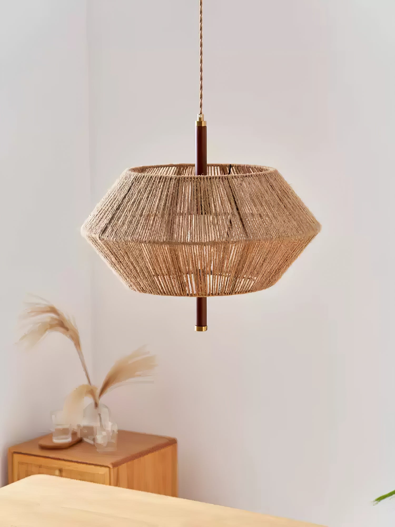 Aluna Modern Corded Pendant Light - Adjustable Hanging Fixture for Kitchen Island, Dining Room & Bedroom Lighting | Dimmable LED Bulb Included