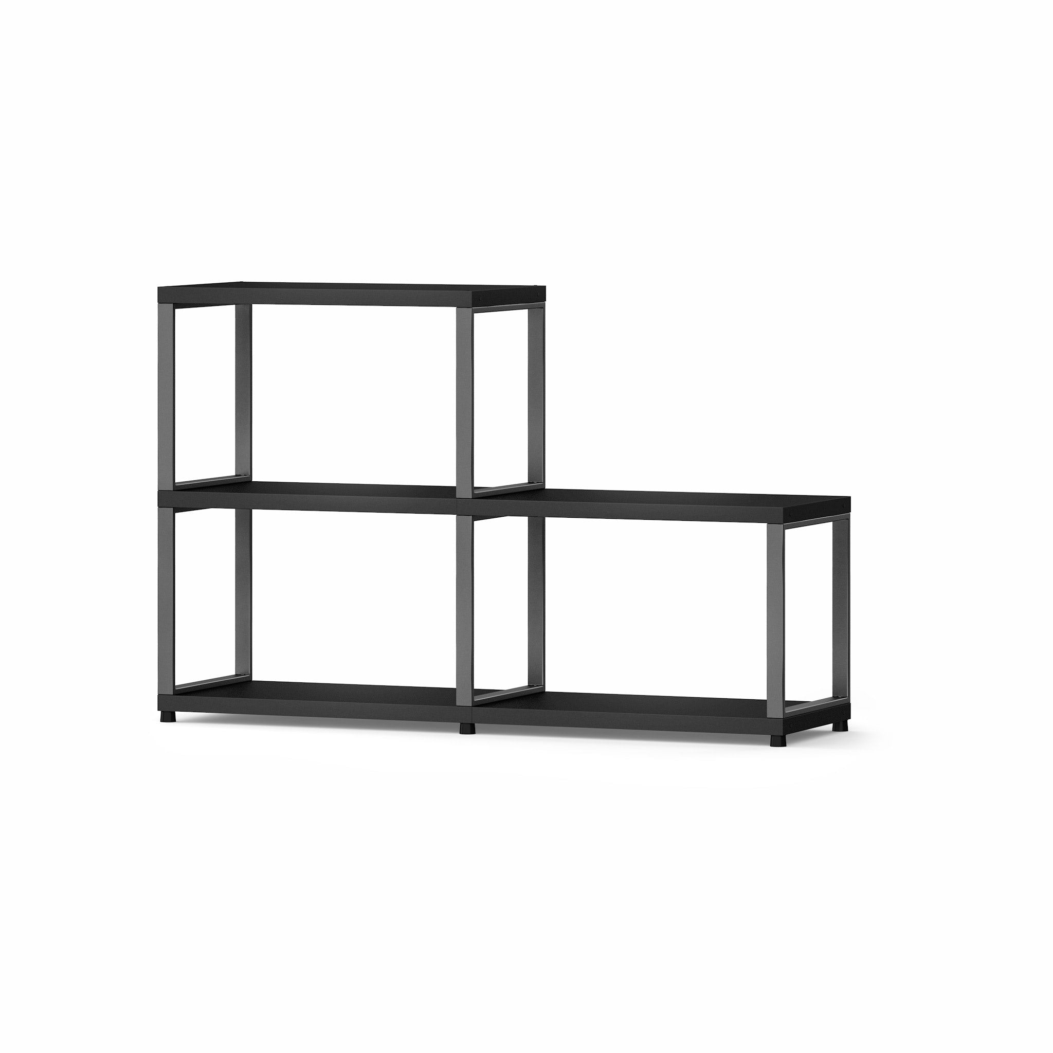 MAXX Modern 2x2 Shelving Unit - Sturdy Storage Shelf for Living Room, Bedroom & Office Organization