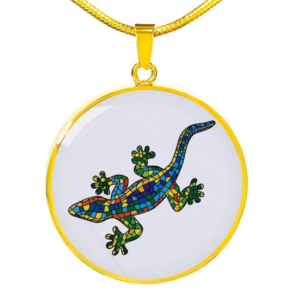 Lucky Gecko Pendant Necklace for Women - Cute Animal Jewelry Gift for Her - Perfect for Birthday, Anniversary & Everyday Wear