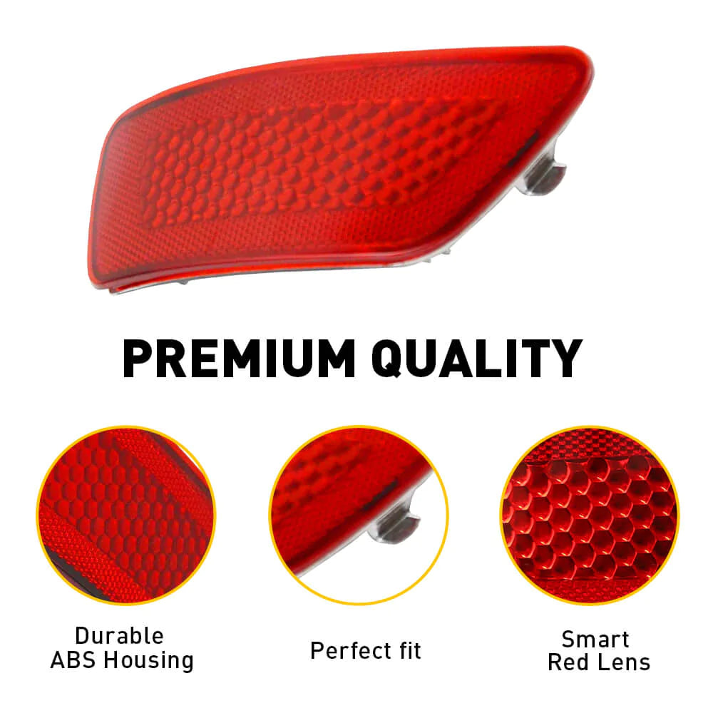 Jeep Dodge Rear Bumper Reflector Set - Left & Right Side Compatible with 2011-2018 Models | Enhanced Night Visibility & Safety for Off-Road Adventures