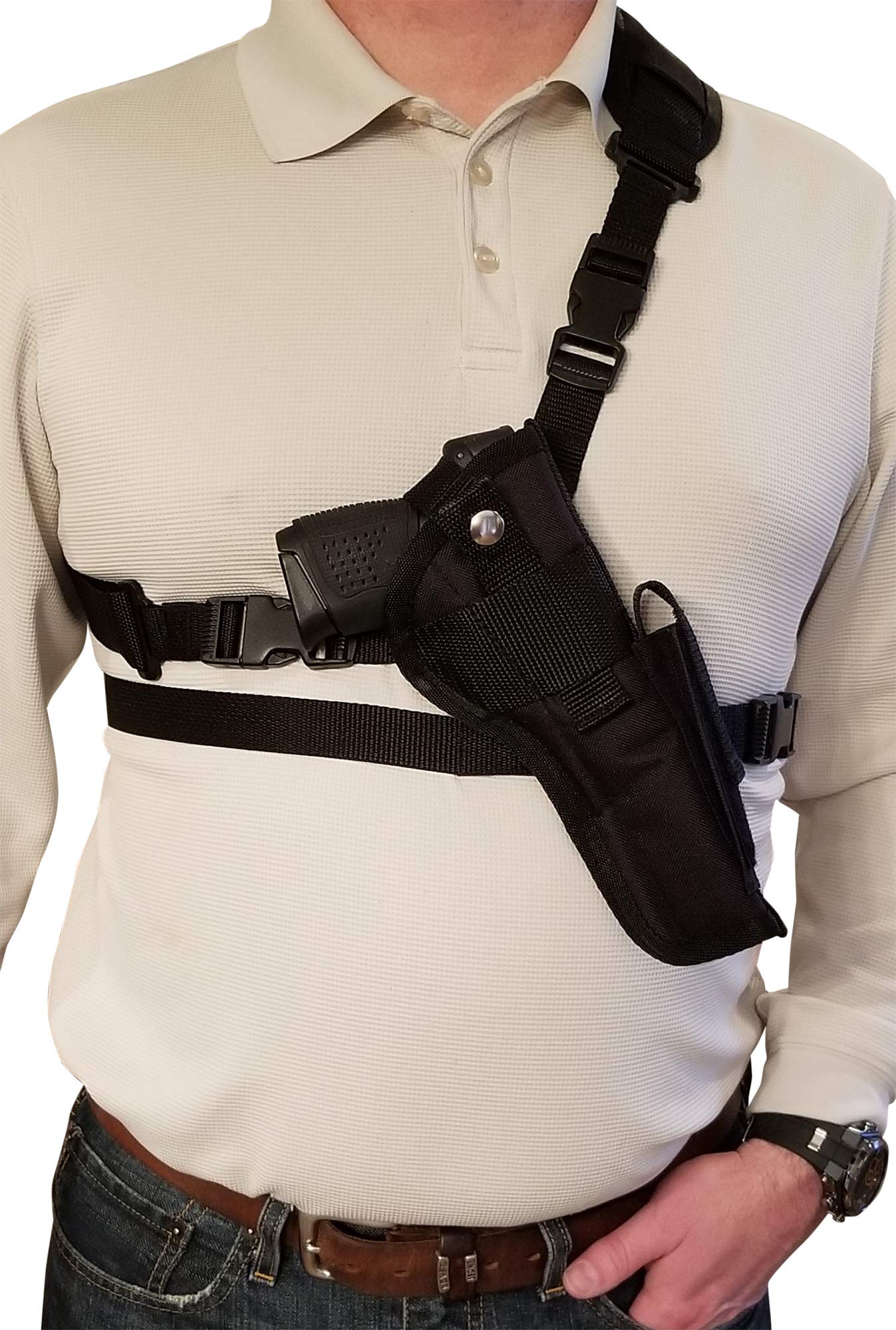 Smith & Wesson 22A, SW22 Victory & Model 41 Chest Shoulder Gun Holster - Fits 4-7 Inch Barrel Pistols | Tactical Hunting, Outdoor Shooting & Range Training Accessory