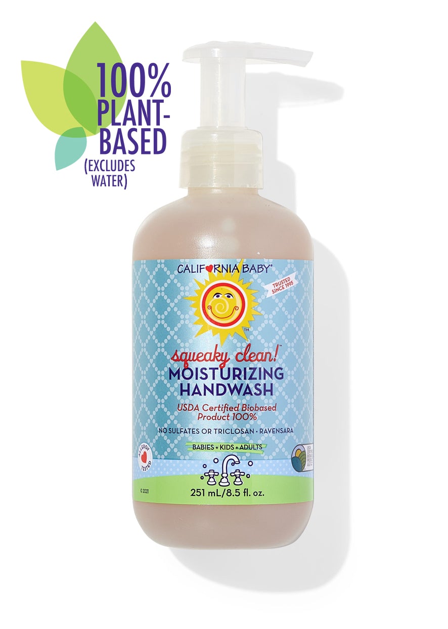 Squeaky Clean!™ Moisturizing Hand Wash - Gentle Hydrating Liquid Soap for Dry Skin | Perfect for Kitchen, Bathroom & Office Use
