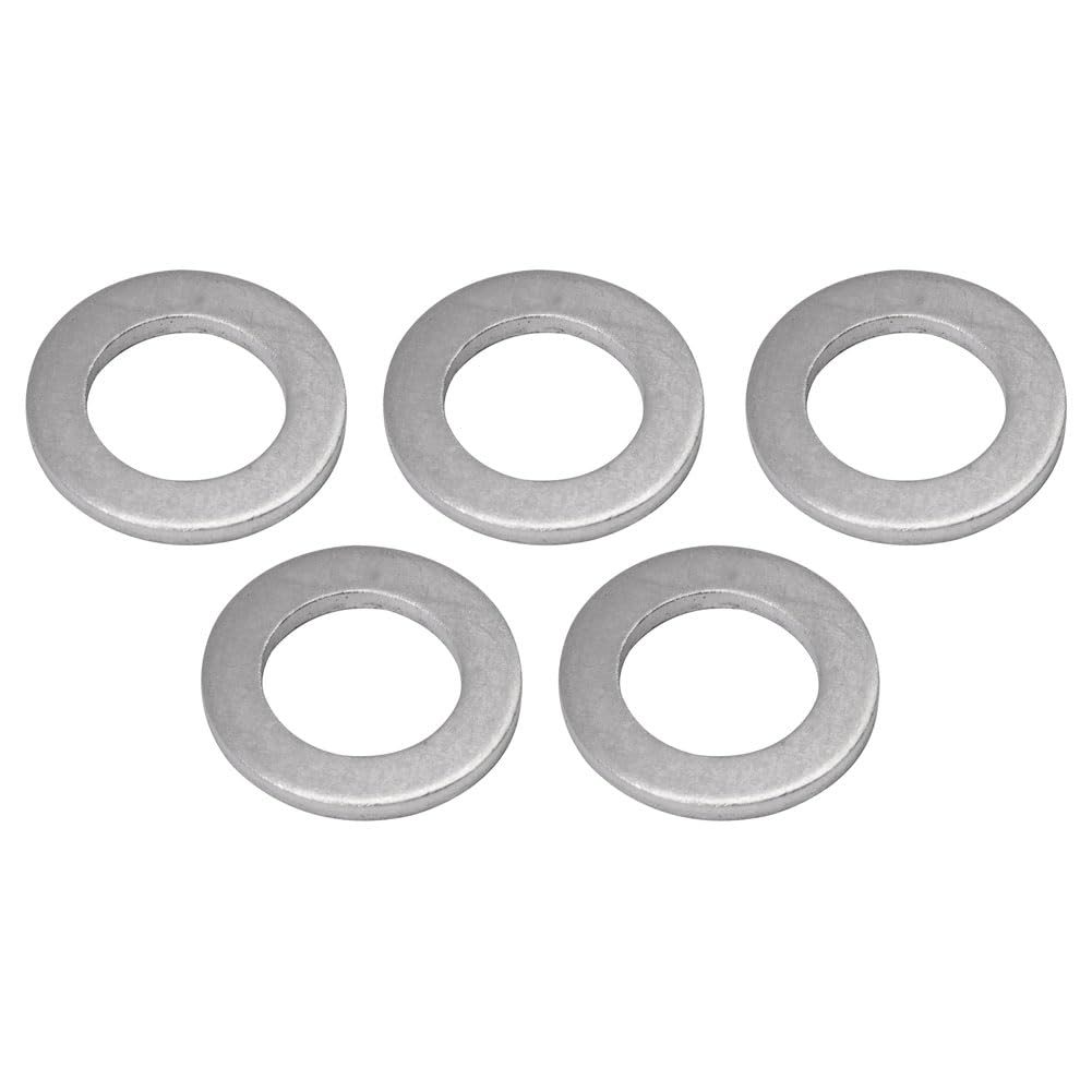 TUSK Crush Washer 5 Pack M12 - Copper Sealing Washers for Motorcycle Oil Drain Plugs - Perfect for Harley, Honda, Yamaha & More - Oil Change & Maintenance Essential
