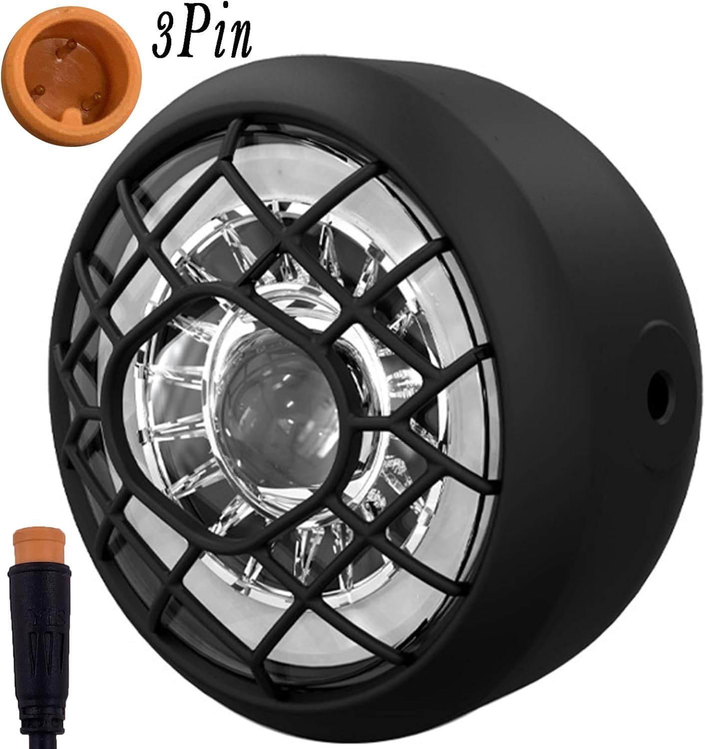 Bright LED Bike Headlight - 24V-52V Waterproof for Night Riding