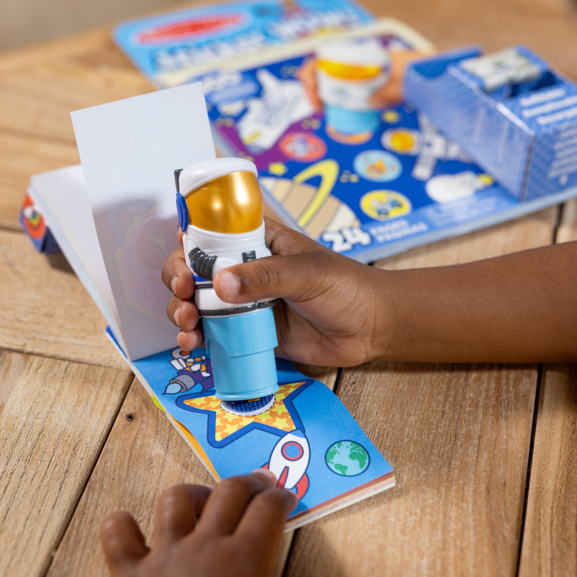 Sticker WOW!™ Astronaut Bundle - Activity Pad, Sticker Stamper with 200 Refill Stickers & Mini Activity Pad | Fun Space-Themed Sticker Set for Kids' Creative Play, Scrapbooking & School Projects