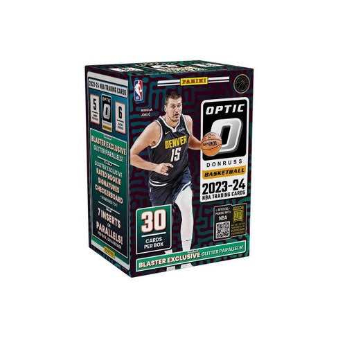 2023-2024 Panini Donruss Optic Basketball 6 Pack Blaster Box with Glitter Parallels - NBA Trading Cards Collection for Collectors & Fans - Perfect for Gifts, Investments, and Game Day Excitement
