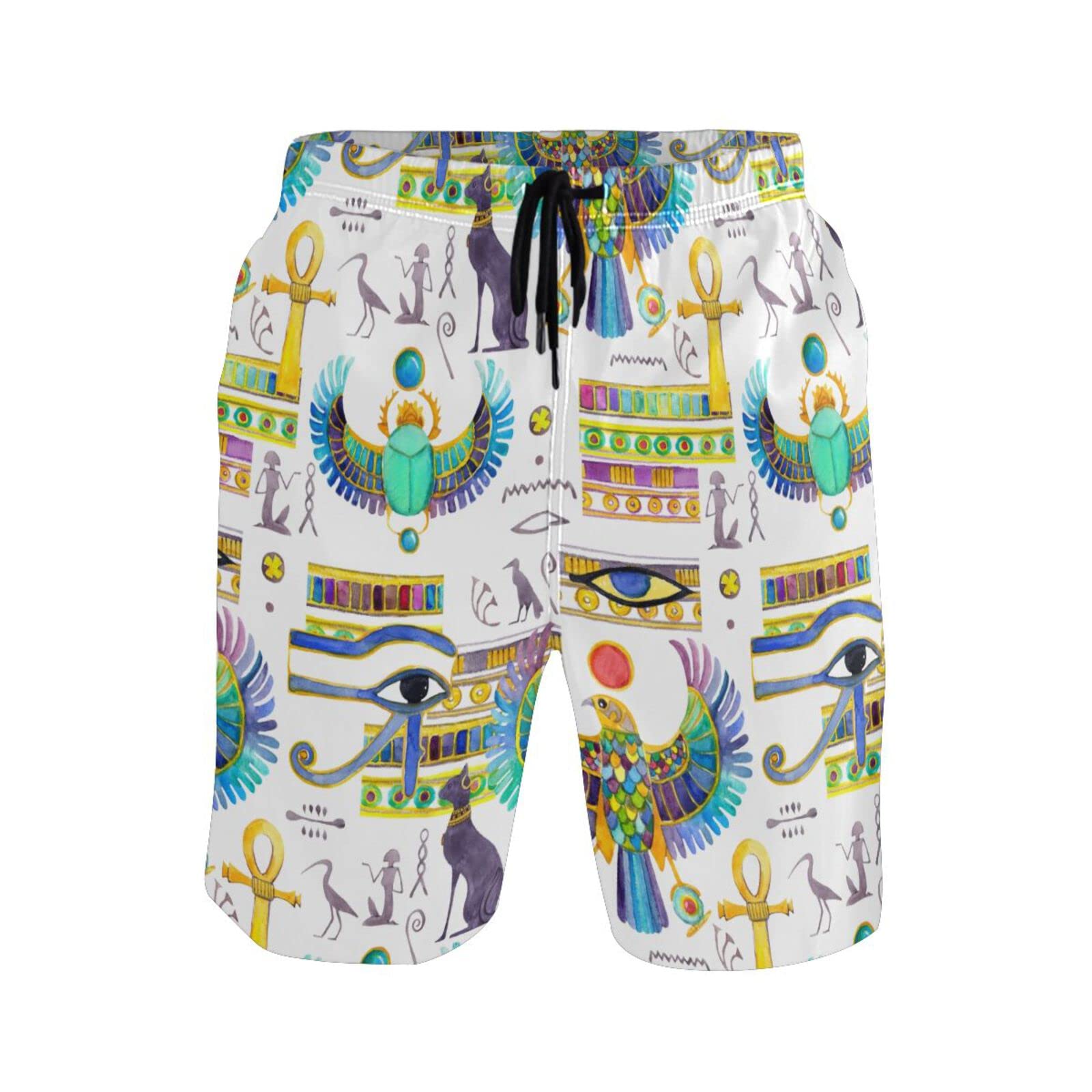 **Men's Quick Dry Watermelon Print Swim Trunks - Lightweight Beach Shorts for Swimming, Surfing & Summer Vacations**