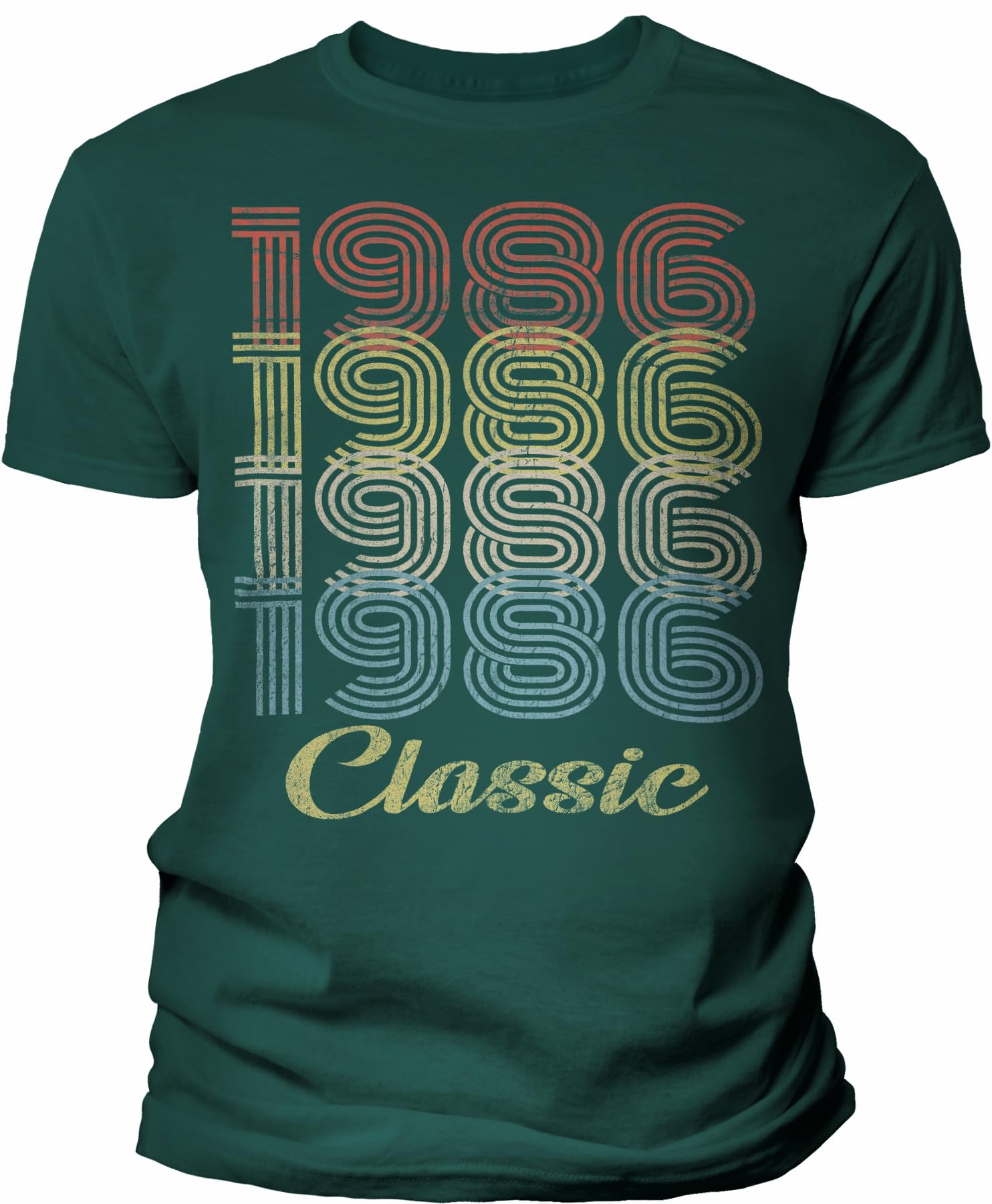 Vintage 1986 Retro 39th Birthday T-Shirt for Men - Classic 39 Year Old Gift Idea - Perfect for 1986 Born Celebrations & Milestone Parties
