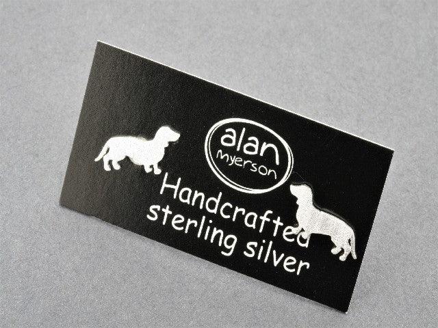 Sterling Silver Dachshund Dog Stud - Perfect for Pet Jewelry, Gifts, and Dog Lovers - Ideal for Everyday Wear and Special Occasions