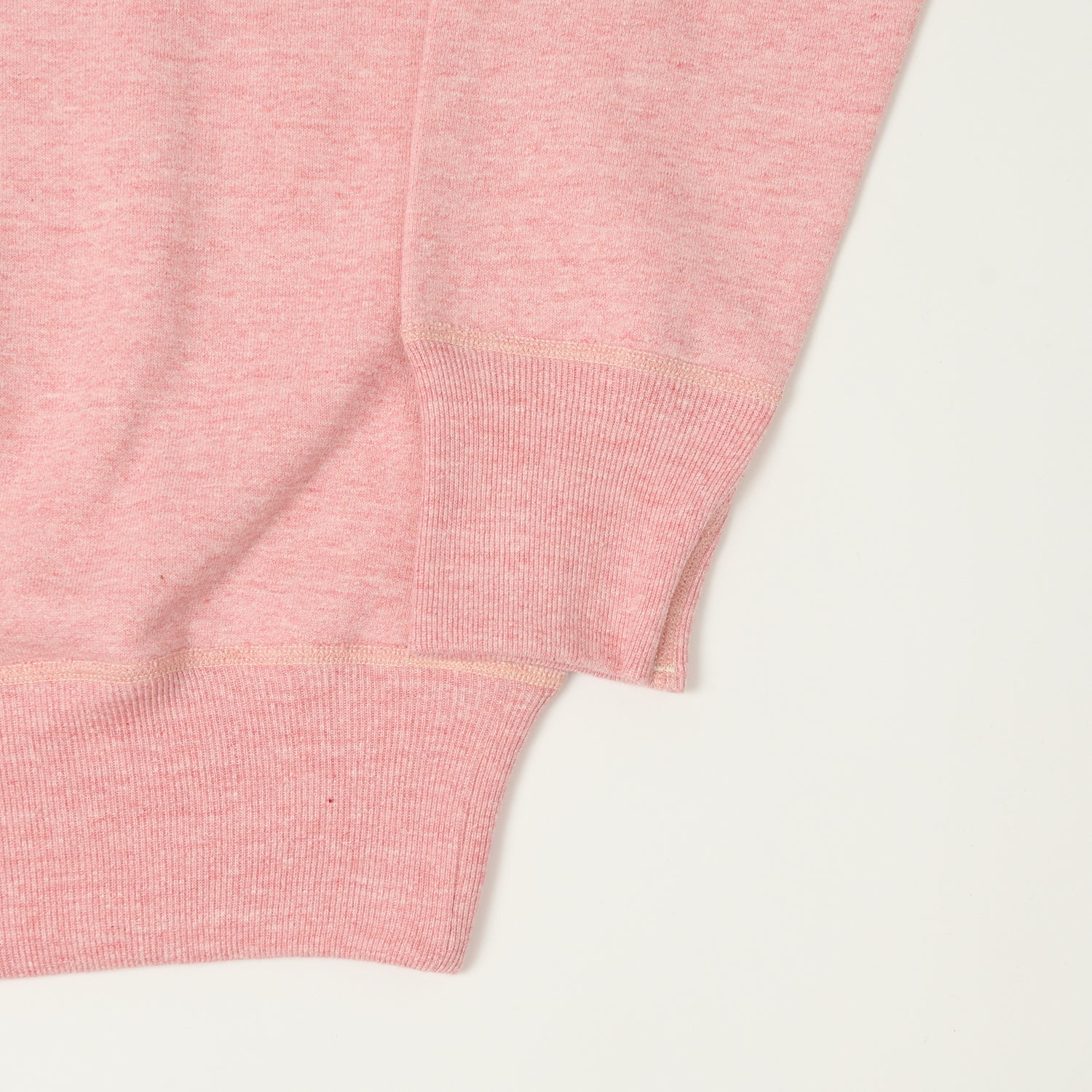 Denime Lot 268 88/12 4 Needle Crew Neck Sweatshirt - Heather Red | Premium Cotton Blend Pullover for Men & Women | Perfect for Casual Wear, Street Style & Layering