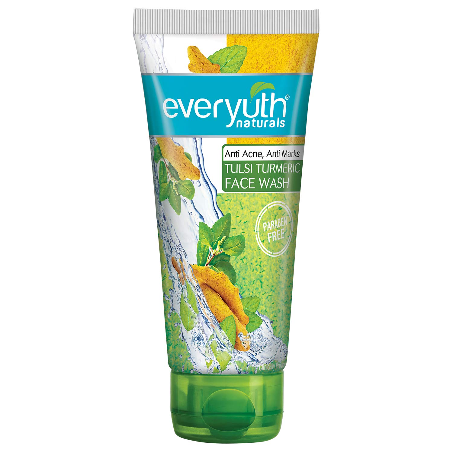 Everyuth Naturals Anti Acne & Anti Marks Tulsi Turmeric Face Wash (150g) & Hydrating Walnut Apricot Scrub (100g) - Deep Cleansing for Acne-Prone Skin & Gentle Exfoliation for Smooth Skin - Perfect for Daily Skincare Routine & Glowing Complexion