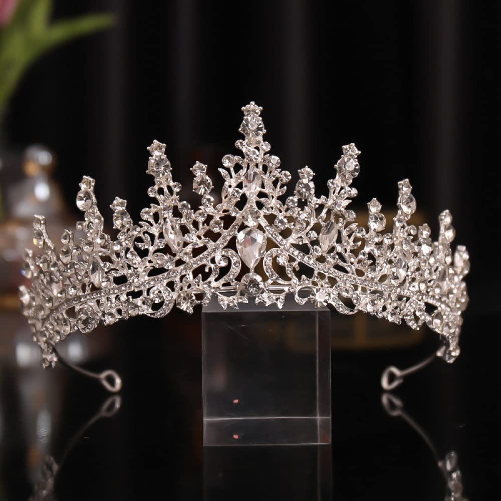 YURT Crown for Women - Fashion Rhinestone Baroque Queen Headband, Princess Tiara for Girls, Delicate Bride Wedding & Pageant Hair Accessories | Perfect for Birthday, Prom, Cosplay & Special Occasions