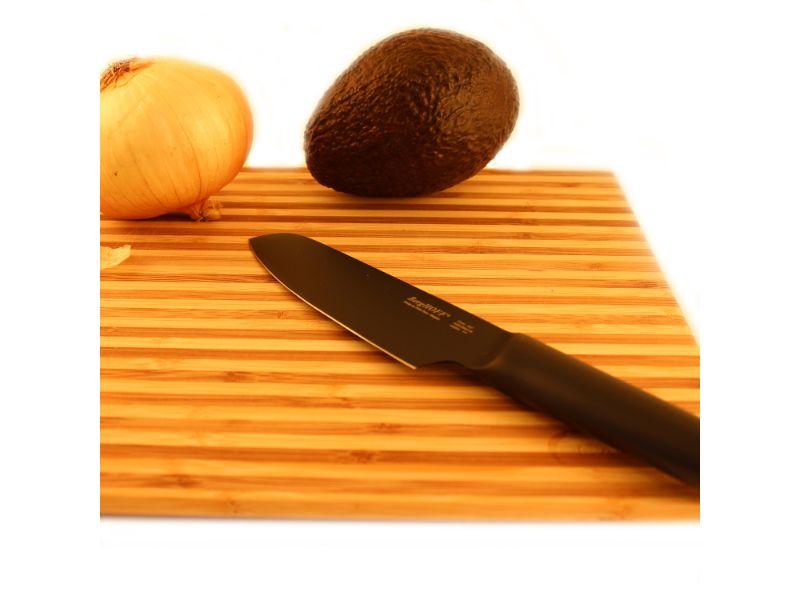 BergHOFF Ron 2-Piece Vegetable and Paring Knife Set - Black Stainless Steel Kitchen Knives for Precise Chopping & Peeling | Perfect for Home Cooking, Meal Prep & Professional Chefs
