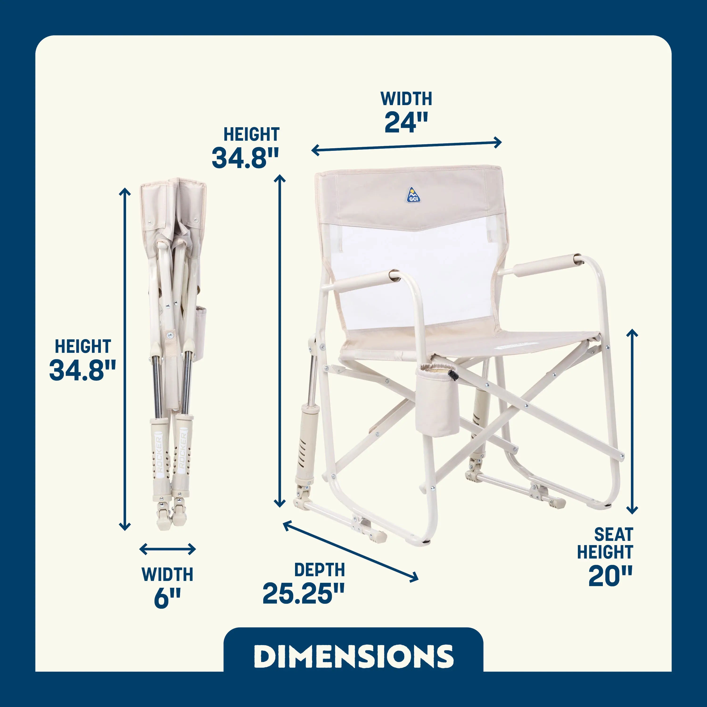 Freestyle Rocker Elite™ - Premium Rocking Chair for Home & Office - Comfortable Ergonomic Design for Relaxation, Reading & Meditation