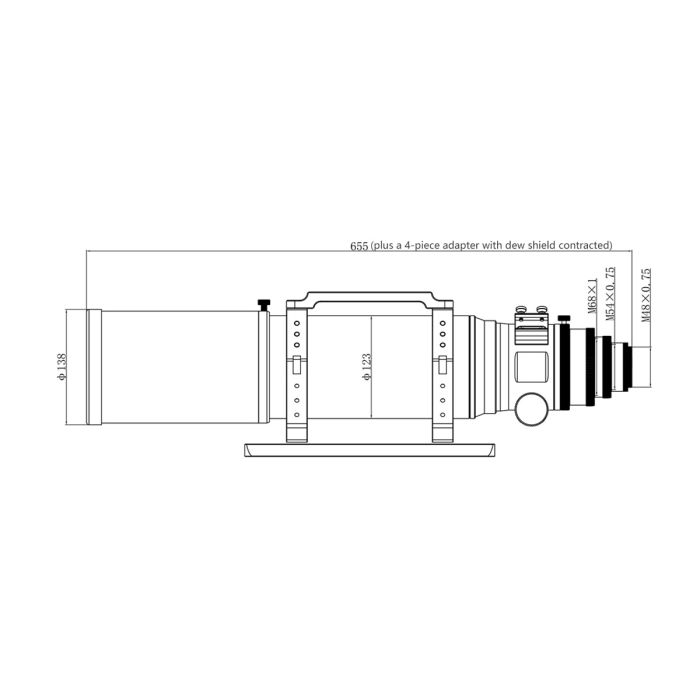 Askar 107PHQ 107mm f/7 Quadruplet Flat Field Astrograph Telescope - Perfect for Deep Sky Astrophotography & Wide-Field Imaging