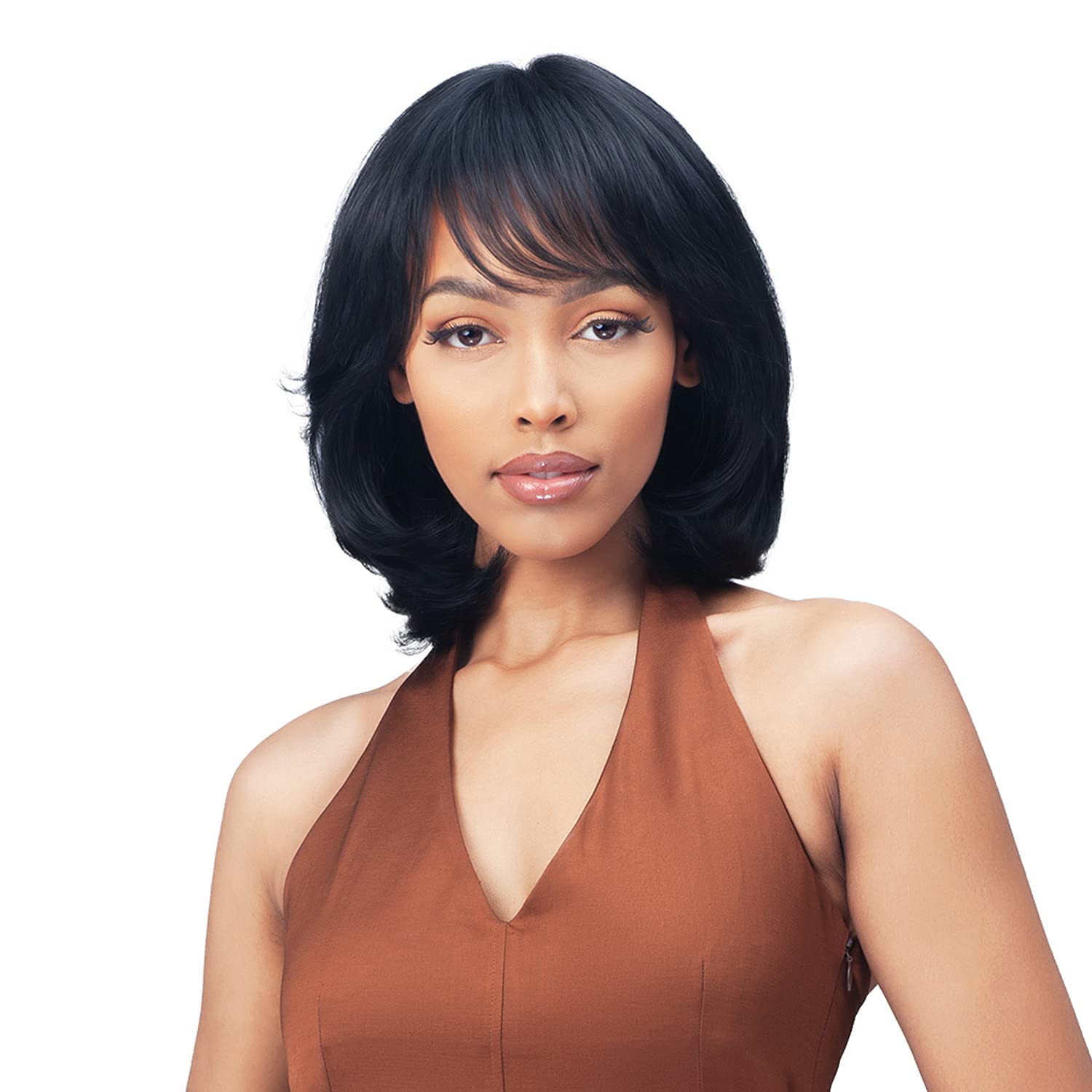 Bobbi Boss Short Curly Bob Wigs - M709 CLARA | Soft Kinky Perm Texture Synthetic Hair | Heat Resistant Wigs for Women (3T271) | Perfect for Cosplay, Daily Wear & Special Occasions